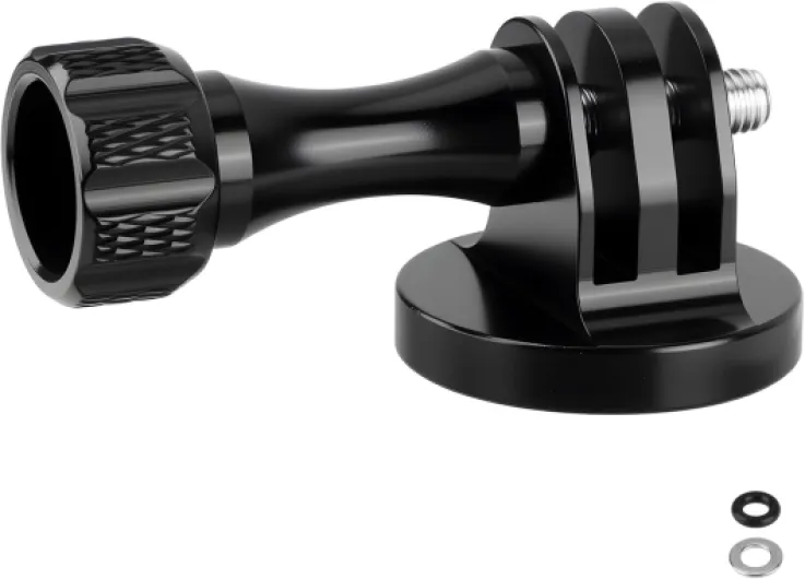 Adaptateur de Montage pour Trépied Aluminium avec Vis 1/4-20 Support d'adaptateur Accessoires Caméra, Monture Compatible avec Caméras GoPro Hero 8, 7, 6, 5, 4, 3+, 3, 2, 1, Max, DJI Osmo Action, Noir
