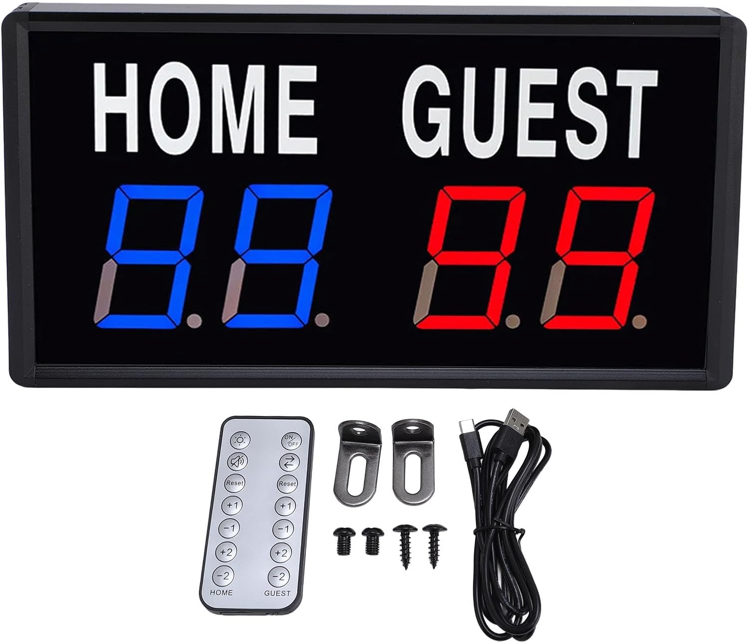 Tableau de Bord Numérique Portable LED, Alliage en Aluminium Type C Interface Remote Score pour Les Jeux