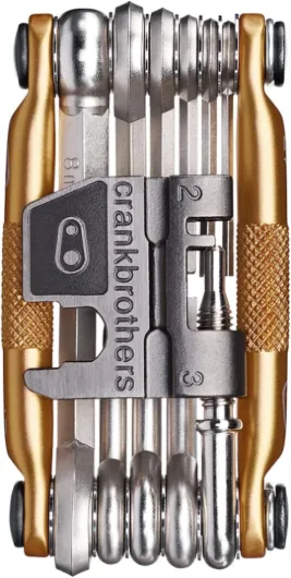 Crankbrothers Multi 17 outils, noir Outil multifonction pour vélo Outils de montage Or/Noir