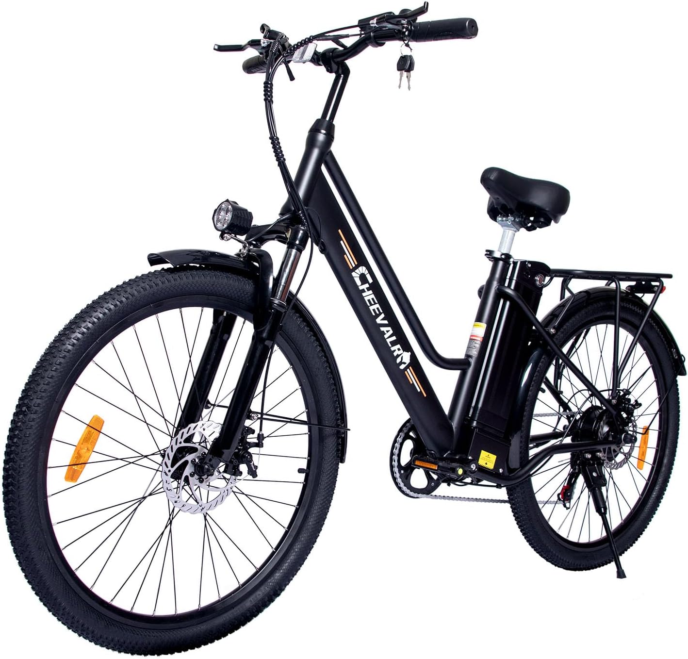 JAYSIMXIN Cheevalry Vélo Électrique Homme 250W - VTT Électrique Adulte - Batterie 36V 20ah Lithium Amovible - Moteur sans Balais - Assistance 3 Niveaux - Cadre Aluminium