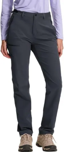 Pantalon de Randonnée Femme Étanche Taille Réglable, Résistant avec Poche Zippée Pantalons d'extérieur, Confortable pour Voyage,Chasse et Activités de Plein Air Gris XL