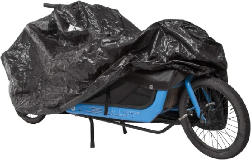 M-Wave Cargo Garage Extra Large Charge à Une Voie, Protection de vélo, Tarpaulin résistant, Taille env - 290x120x70 cm Unisexe-Adulte, Noir, ca - 280x135x70cm