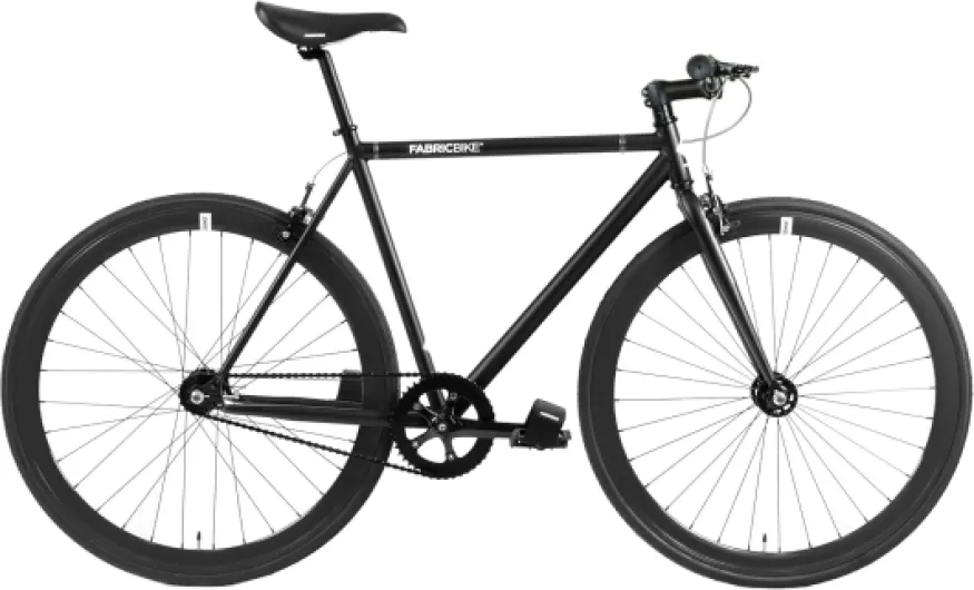 Original - Vélo Fixie Single Speed, 28 Pouces, Fixed Gear, Single Speed, Cadre Hi-Ten Acier, 10,45 kg (Talla M) - Fully Matte Black L-58cm