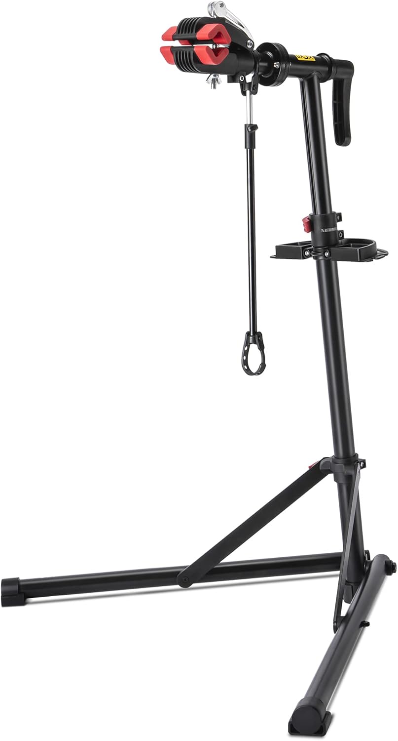 Support de Montage de vélo, Support de réparation pour vélos, Support de Montage Robuste, Support de vélo avec tête de Serrage soudée, Rotation à 360°, dispositifs de libération Rapide Noir