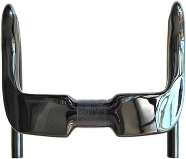 Guidon de vélo de Piste en Carbone UD, Finition Brillante/Mate, 31,8 mm x 330/390 mm, pièces de vélo Ultra légères (370 mm UD Brillant) 370mm Ud Glossy