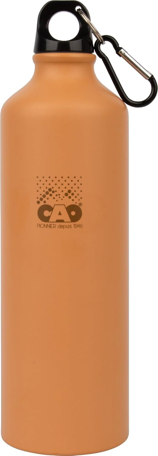 Cao - Gourde "ART" 0,75 litres en Aluminium - Couleur Rouille - Hauteur 25 cm - Diamètre ø 7,3 cm