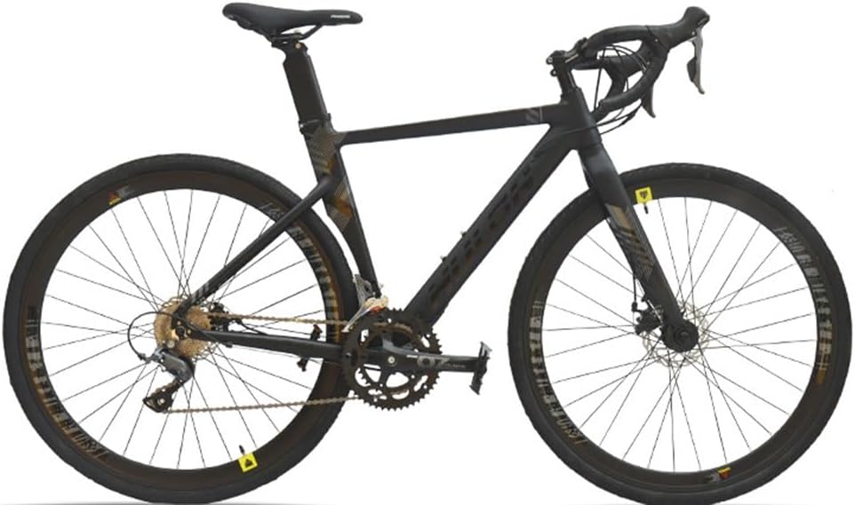 Vélo Route 700C Alliage Daluminium, Freins Disque 16 Vitesses, Double Suspension, VTT Descente Et VTT Tout-Terrain en Fibre Carbone B,48 48 B