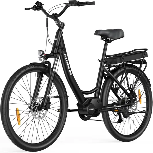 Urbano 2 Vélos électriques, Vélo à Assistance électrique 26 Pouces à Moteur Central 36V 13AH 250W, VTC Electrique Homme Femme, Autonomie 100km