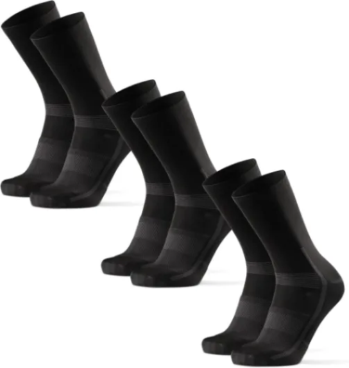 Chaussettes Premium Cyclisme, Vélo sur Route et VTT, Respirantes, Homme Femme, 3 et 5 Paires 43-47 Noir
