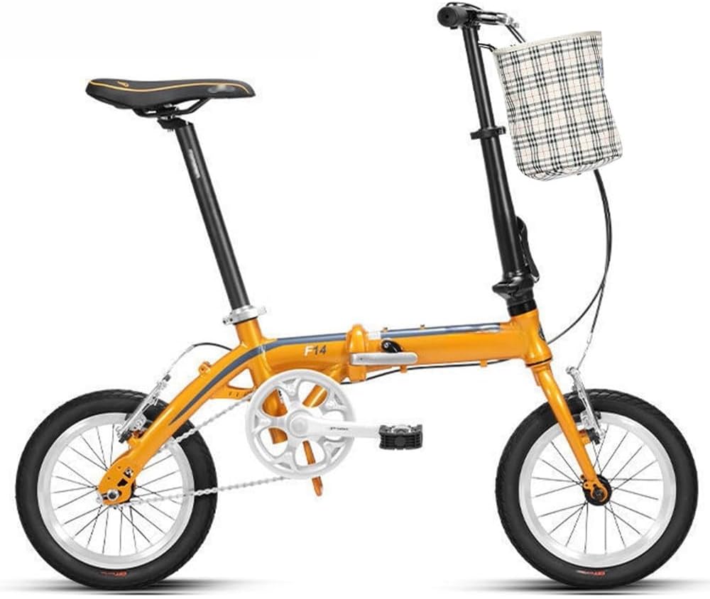 Mini Vélo Pliable, Vélo Route Ultraléger Alliage Daluminium pour Femmes, Petites Roues 14 Pouces, Pouvant Être Rangé dans Coffre A,14in A 14in