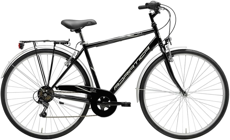 Vélo Touring Homme 28" City-Trekking Movie, 6 vitesses, cadre en acier, taille 50, noir