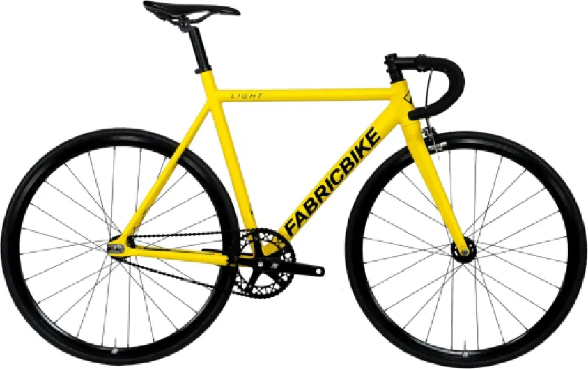 Light Pro - Vélo Fixie, Fixed Gear, Single Speed, Cadre et Fourche Aluminium, Roues 28", 3 Tailles, 6 Couleurs, 8,45 kg (Taille M) Light Pro Matte Yellow M-54cm