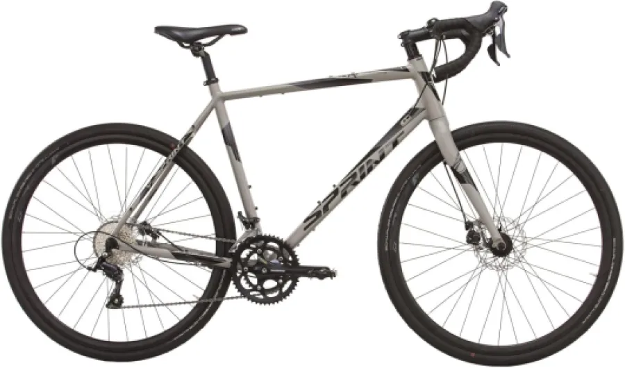 Whisper Team Roue gravée, 28" Gravel, Vélo cyclo-cross, Aluminium, Noir, M L-520 mm Gris