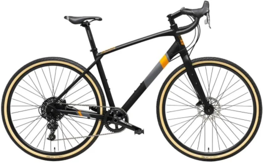 Vélo Gravel Vanir 28", boîte de vitesses à 20 vitesses, cadre en alliage, taille 44-47-50-53, fabriqué en Italie Noir et orange - Taglia 53