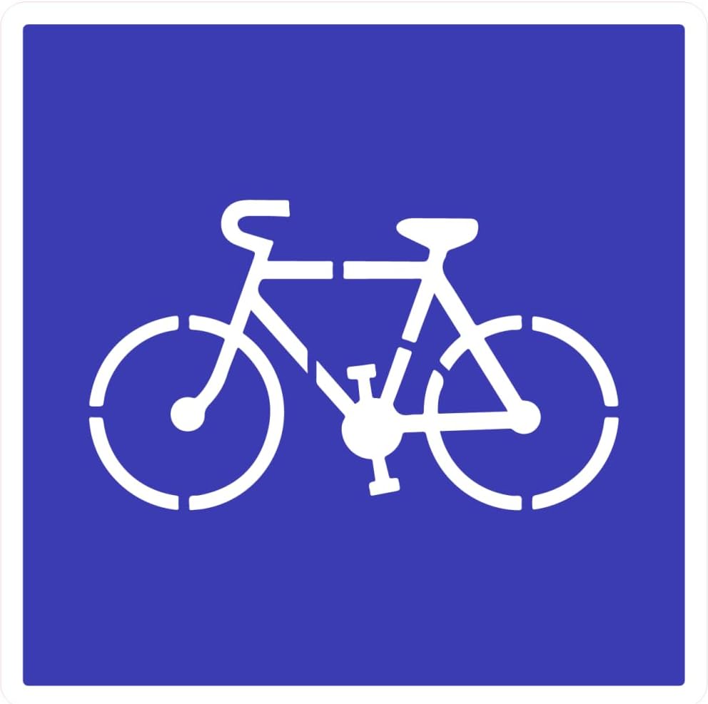 PANNEAU VÉLO - PANNEAU PISTE CYCLABLE - PANNEAUX PISTE VÉLO - SIGNALÉTIQUE OBLIGATOIRE - PANNEAU SIGNALISATION ROUTIÈRE - - 450 x 450 mm - Aluminium 2 mm - Aluminium 2 mm - 450 x 450 mm Aluminium 2 Mm