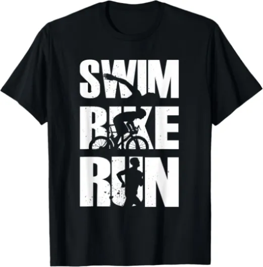Triathlon, natation, vélo, course à pied, athlète, triathlète T-Shirt