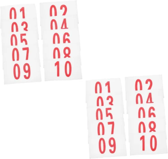 TOYANDONA Dossards De Course en Tissu pour Les Courses Dossards De Jeu Dossards De Course Dossards D'Entraînement Dossards D'Affichage De Numéros De Course Dossards Sport pour 2