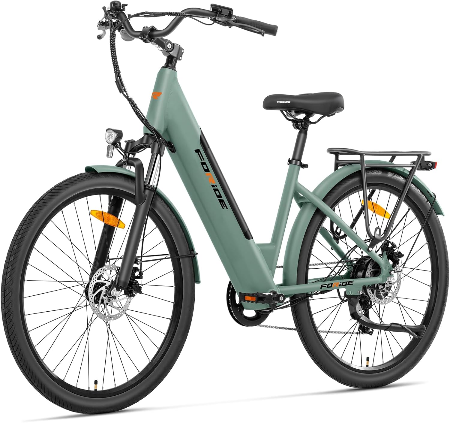 Vélo électrique Roamer 1 St, Vélo électrique de Ville de 27,5 Pouces, Batterie 36V 13Ah, 7 Vitesses, E-Bike Urbain pour Adulte Homme Femme, VTC Vert