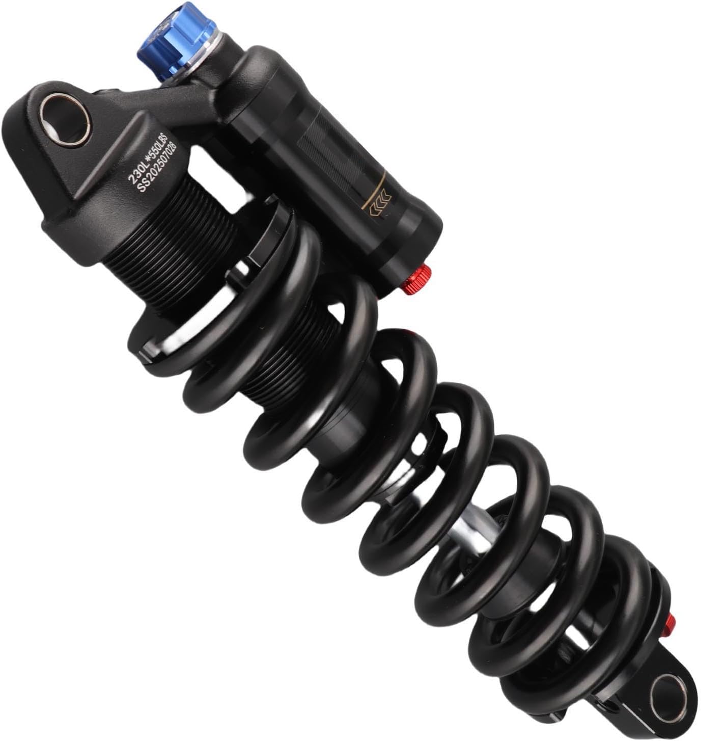 Fabater Amortisseur arrière de vélo, Ressort de Suspension arrière de VTT en Alliage d'aluminium pour VTT, vélos de Descente et Motos électriques (190MM) (210 mm) (230 mm) 230 mm 230 mm