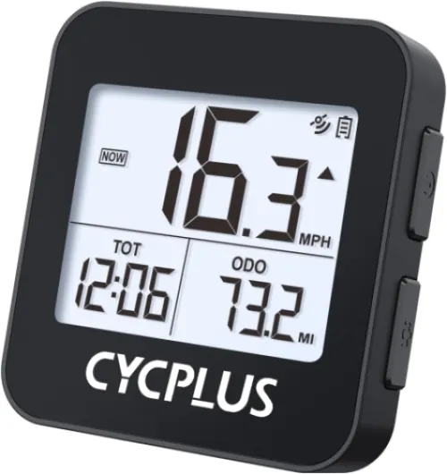 CYCPLUS GPS Bike Computer, Wireless Cycling Computer with Automatic Backlight, Bicycle Speedometer Odometer with Waterproof and Lager Battery, Provide Professional Data Analysis G1