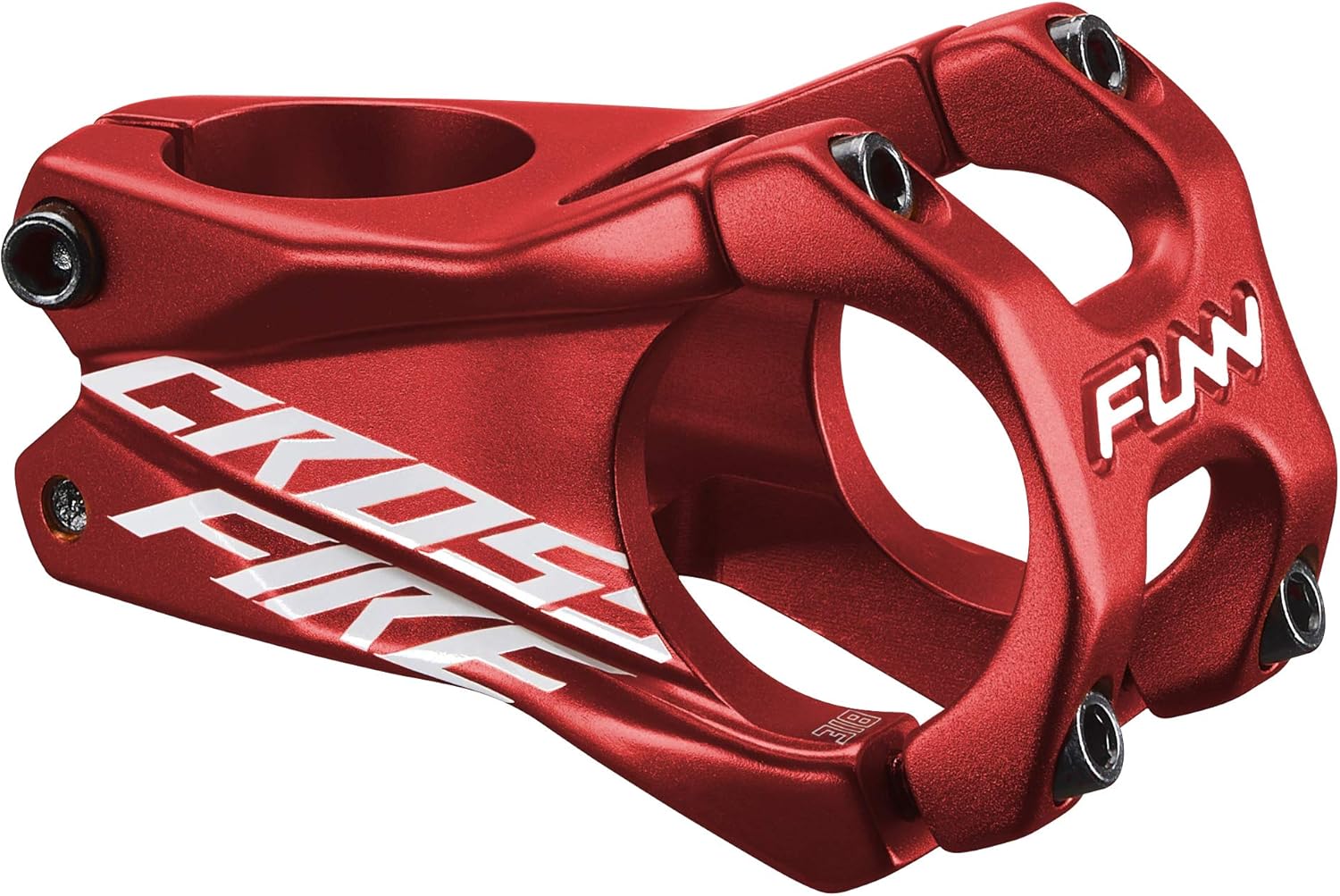 Crossfire Potence VTT avec Collier de Guidon de 31,8 mm - Potence de Vélo en Alliage Durable et Léger pour Vélo de Montagne et Vélo BMX Rouge 50 Millimètres