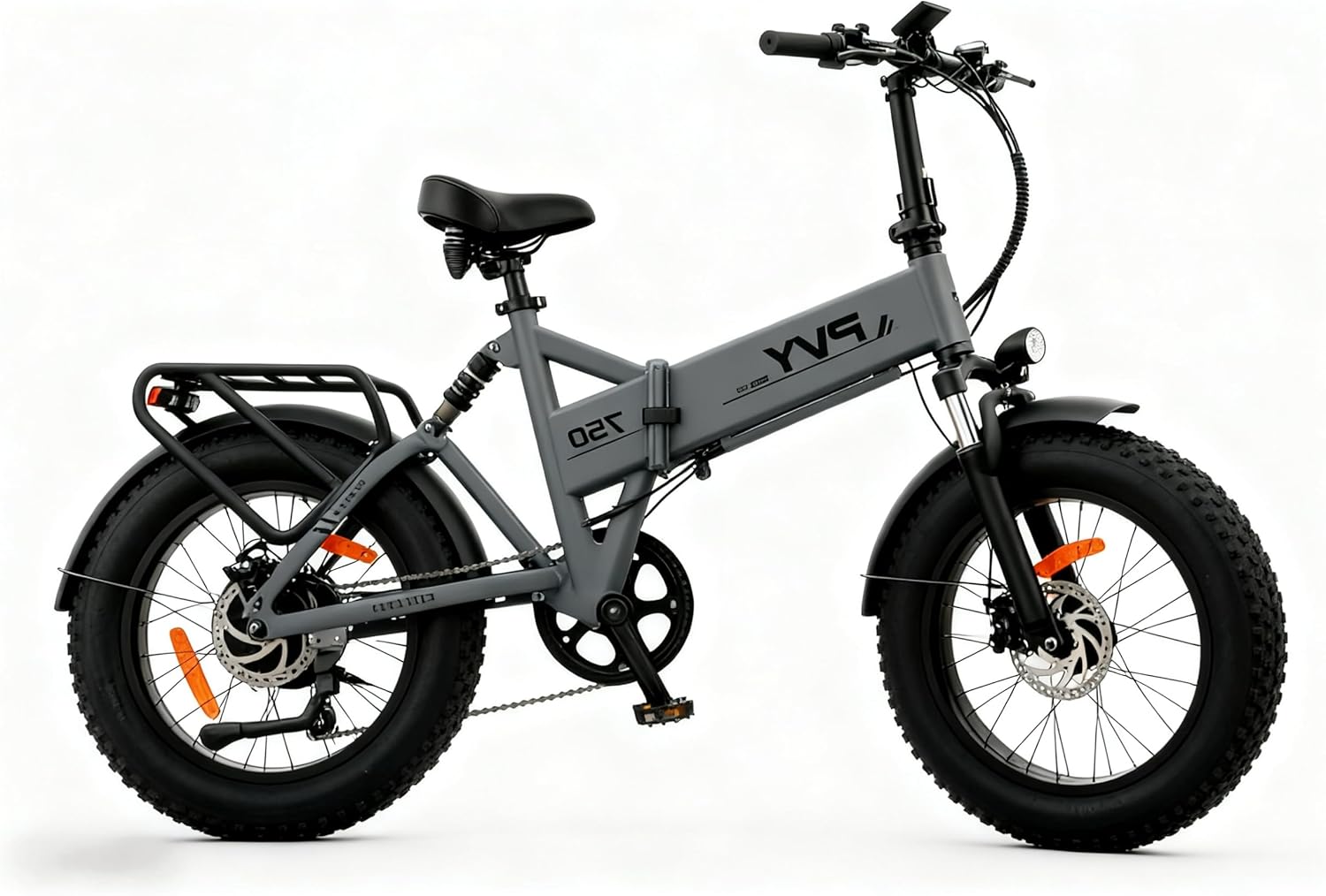 Vélo Électrique Tout Terrain Z20 Plus,Fat Bike 20x4.0,Moteur 100 Nm,Autonomie 120 km,Freins Hydrauliques,Phare 1200 Lumens, Éclairage StVZO,pour Aventure Urbaine et VTT Gris