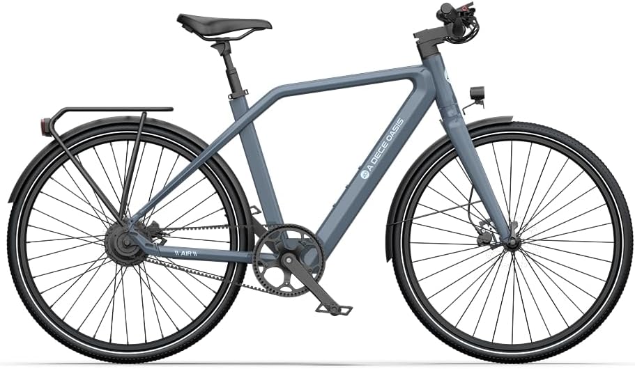 Vélo électrique Dece Oasis ADO Air30, 28'', 700C, Batterie 370 Wh, pour Femmes et Hommes, 1 Vitesse, Capteur de Couple, Transmission par Courroie, APP, écran IPS 3,5''
