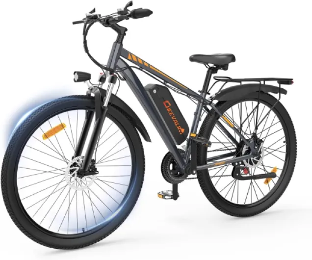 Vélo électrique pour Adultes, VTC et VTT électrique 29", Moteur 250W avec Batterie 48V 18,6AH, 21 Vitesses et Fourche réglable, autonomie 40-50 km, Conforme à la législation Britannique 25 km/h