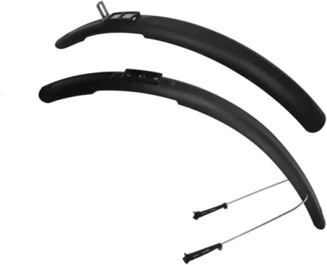 Trail 65 Ensemble de Garde-Boue Mixte Adulte, Noir, 700c/26"/27.5"/29"