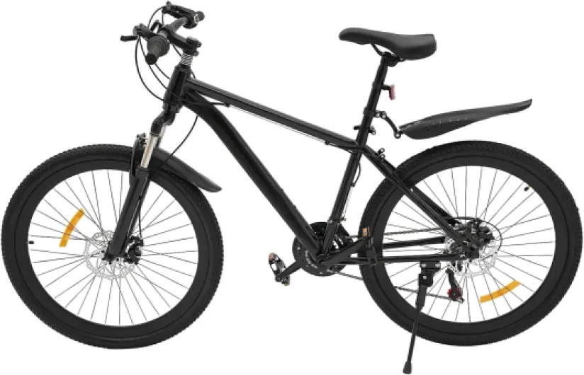 Vélo VTT Premium 26'' 21 vitesses, frein à disque, suspension avant, Noir, Convient à partir de 160 cm, VTT 26'' pour filles, vélos pour filles, garçons, hommes et femmes