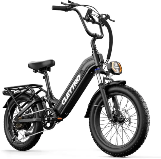 Tifgalop Vélo électrique CLEYTRO, VTT 20 Pouces, Batterie Lithium Amovible 48V 15.6Ah, autonomie maximale 40-100 km, Suspension intégrale, 7 Vitesses, vélo de Ville Unisexe.