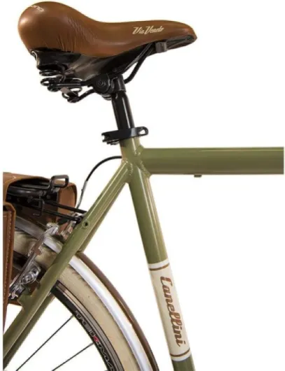 Via Veneto by Canellini City pour Roues de vélo Bike CTB Homme Vintage Retro Via Veneto alluminium Vert 50