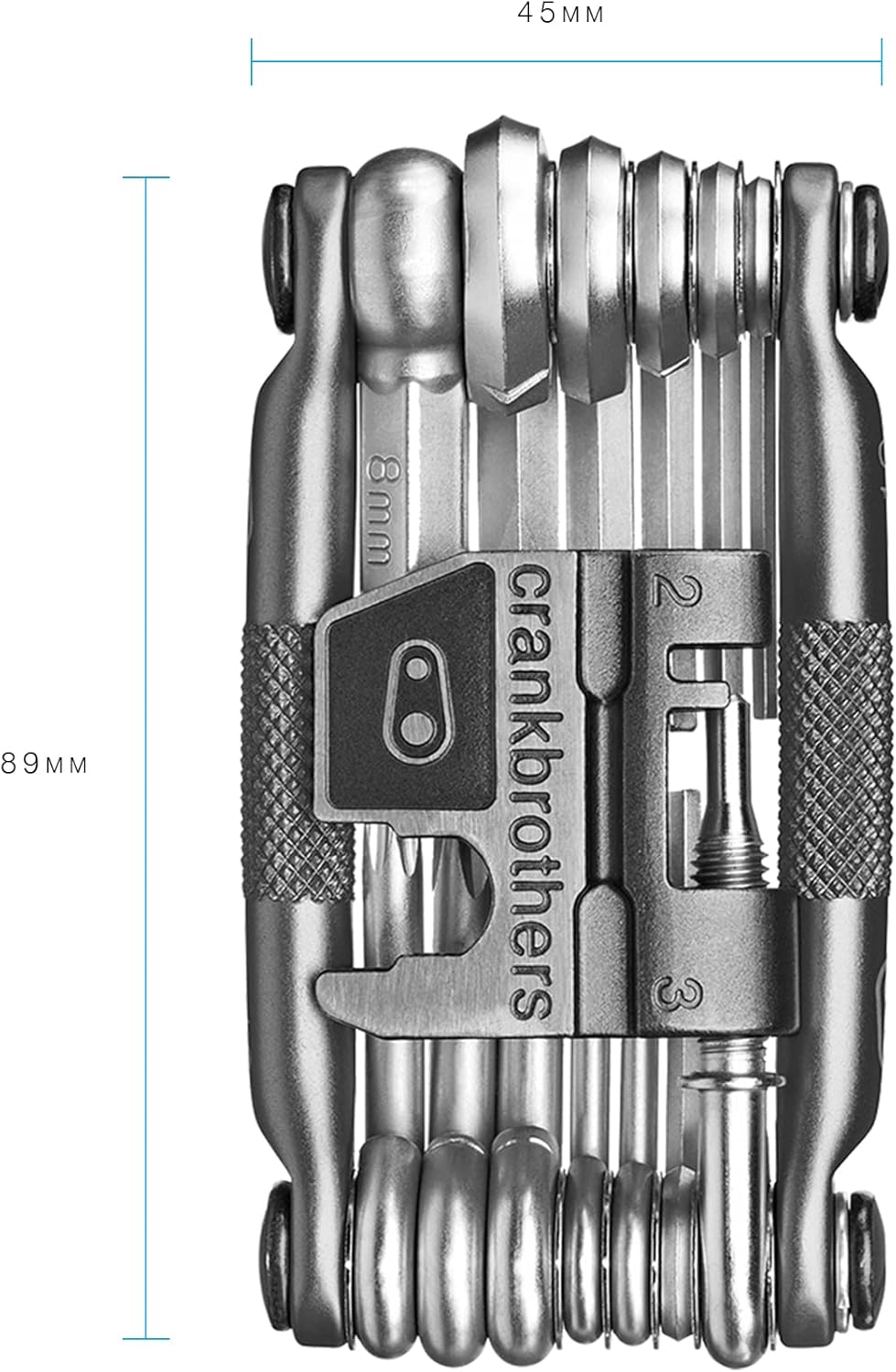 Crank Brothers Multi-19 Outils multi-fonction XL Nickel