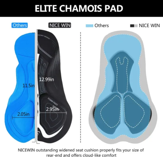 Sports Cuissard de Cyclisme pour Homme Vélo Shorts de 4D Gel Rembourré Séchage Rapid Pantalon VTT Respirant Cycliste L Vert