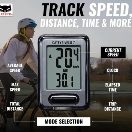 Test CatEye Vélo 7 CC-VL520 : le compteur vélo simple qui fait le job sans gadgets