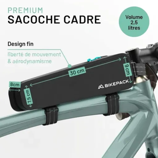 Test BIKEPACK Sacoche de cadre TopTube : la sacoche qui fait le job pour le bikepacking sans prise de tête