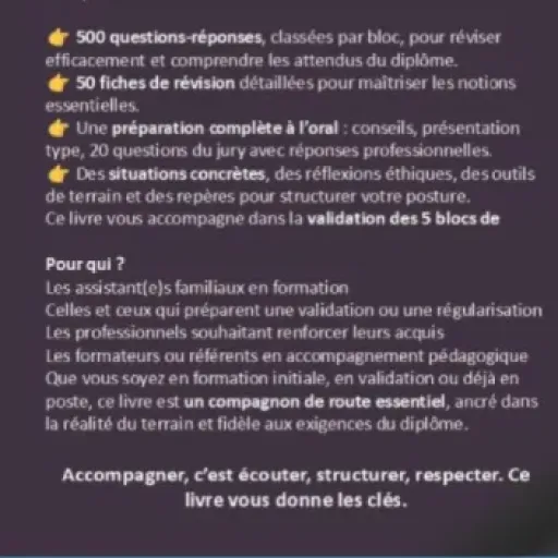 Test DEAF Diplôme d'État d'assistant familial 500 questions réponses : un gros mémo pour réviser sans se prendre la tête