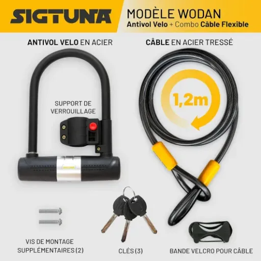 Test SIGTUNA Wodan 16mm : l’antivol en U costaud qui mise sur le sérieux plutôt que le bling-bling