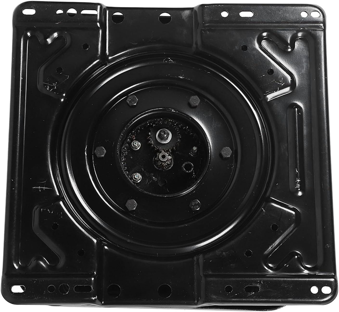 Base électrique de Service 385x395mm pour Véhicules Récréatifs et Commerciaux Rotation à 360 Degrés Construction en Acier Inoxydable et en Acier au Carbone Ajustement Universel