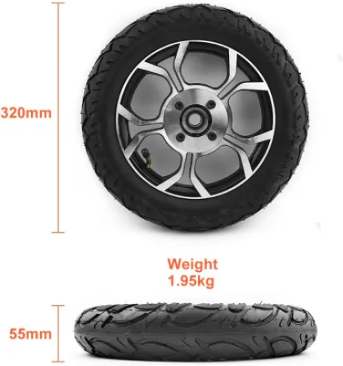 Léger et pliable 12 pouces fauteuil roulant électrique 250W kit de conversion de moteur de fauteuil roulant avec télécommande (Max 3kph solid tire, with remote) Max 3kph solid tire With Remote