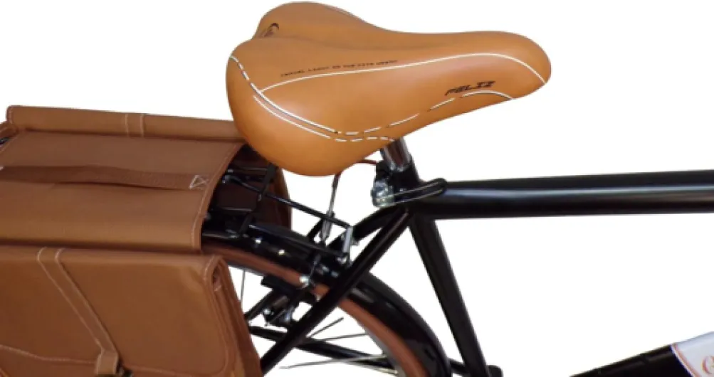 Vélo de marche pour homme vélo de ville vintage 28" avec sacs latéraux 6 vitesses (50 m 1,60/1,75)