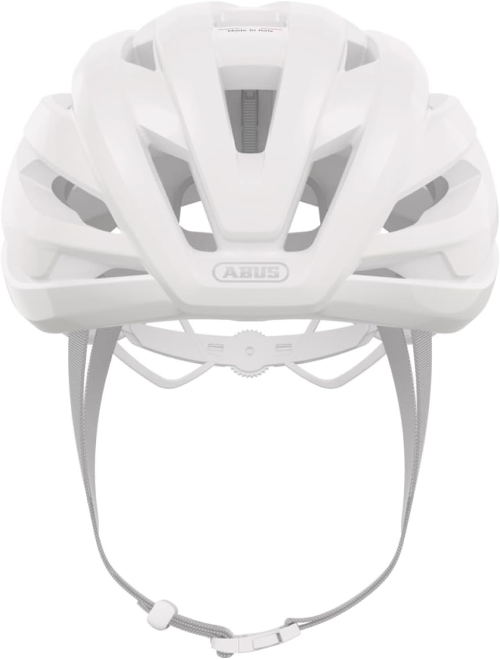ABUS Casque de vélo de Course StormChaser ACE - Casque de vélo léger pour Les Courses de vélo, Les Tours de gravelbike et Le Cyclocross - pour Hommes et Femmes Blanc (Pure White) S (51-55 cm)