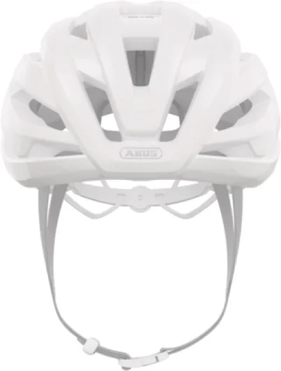 ABUS Casque de vélo de Course StormChaser ACE - Casque de vélo léger pour Les Courses de vélo, Les Tours de gravelbike et Le Cyclocross - pour Hommes et Femmes Blanc (Pure White) S (51-55 cm)
