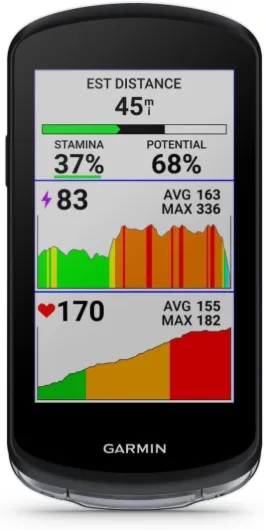 Garmin Edge® 1040 Ordinateur de vélo GPS, sur Route et Hors Route, précision ponctuelle, Batterie Longue durée Ensemble standard Edge 1040