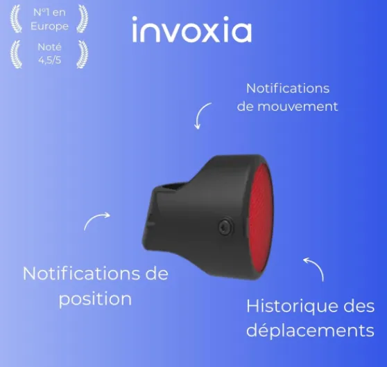 Bike Tracker - Traceur GPS Antivol Vélo - Réflecteur avec Alertes en Temps Réel - Abonnement 3 Ans Inclus - Jusqu’à 3 Mois d’Autonomie - Discret et Léger - Étanche