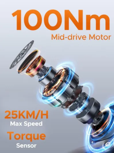 Velo Electrique pour Adultes, Vélo électrique avec 250W 100Nm Moteur Central, Ebike avec Suivi APP, vélo électrique 25KM/H avec 48V 19.2AH/38.4AH Batterie Amovible jusqu'à 180/350KM, LE20 Cargo Bleu 38.4AH A LE20 Standard