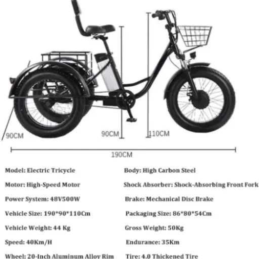 Test tricycle cargo électrique 20 pouces SXYKXYDL : pratique pour charger, moins pour se faufiler