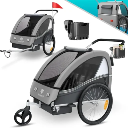 Test KESSER Sport-RX 2en1 : la remorque vélo pas chère qui fait le job pour les sorties en famille