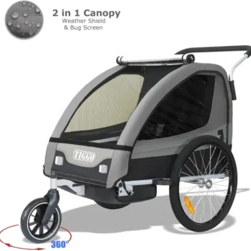 Test Tiggo T2 Remorque Enfants : la remorque/poussette qui fait le job sans se ruiner