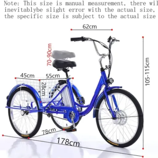 Test Tricycle électrique 24" trois roues : le vélo pour adultes qui mise sur le confort et la stabilité